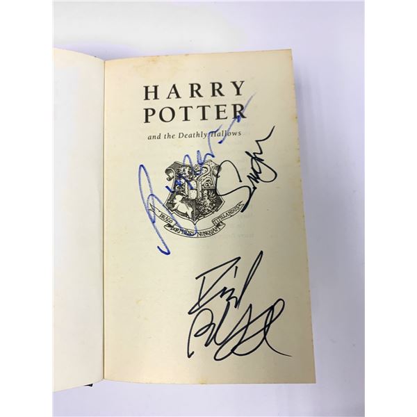 Autograph Signed Harry Potter Deathly Hallow Book