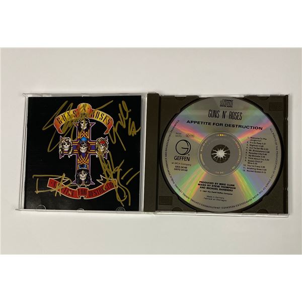 Autograph Signed GUNS N ROSES CD Album
