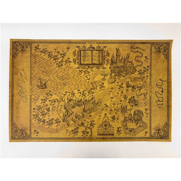Signed Harry Potter Map Toy Autograph