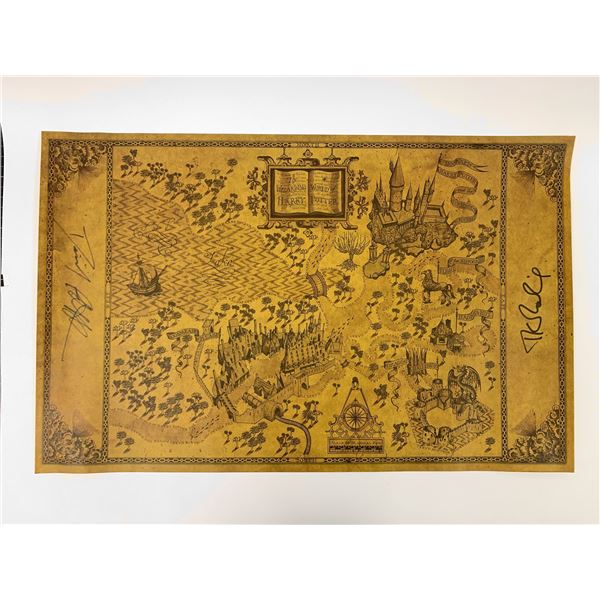 Autograph Signed Harry Potter Map Toy