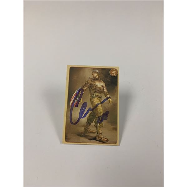 Autograph Signed Chris Evans Captain America Card