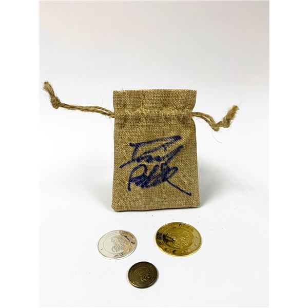 Autograph Signed Harry Potter Coins Pouch