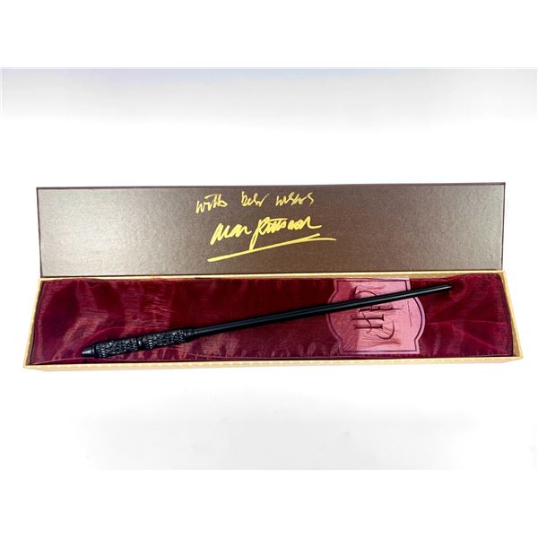 Autograph Signed Alan Rickman Wand