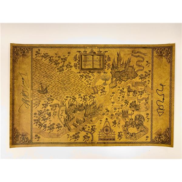 Autograph Signed Harry Potter Toy Map