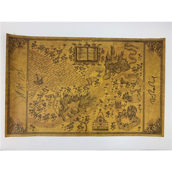 Autograph Signed Harry Potter Toy Map