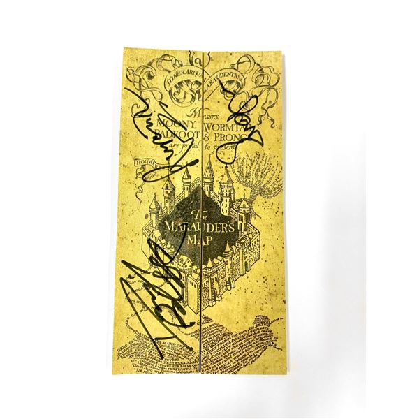 Autograph Signed Harry Potter Map Toy