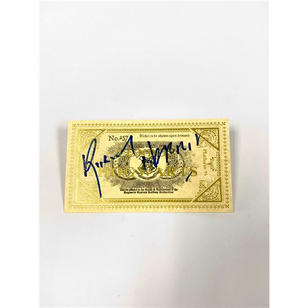 Autograph Signed Richard Harris Train Ticket