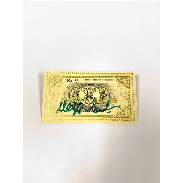Autograph Signed Maggie Smith Train Ticket