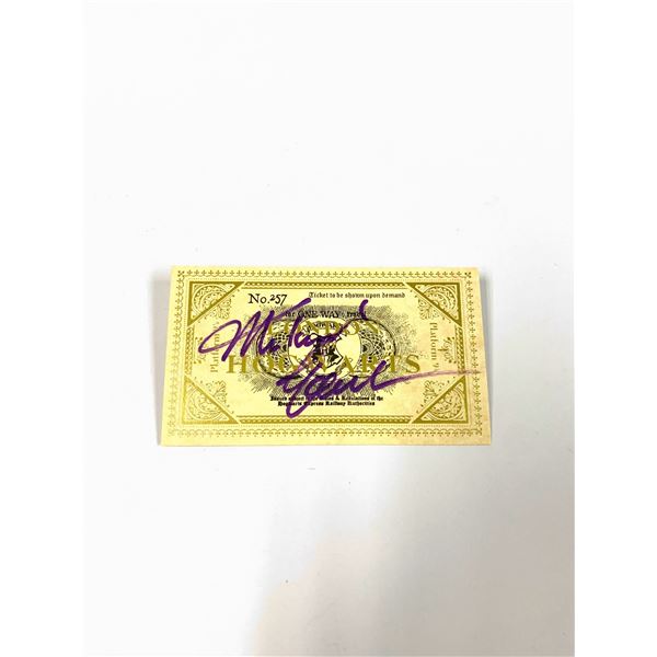 Autograph Signed Michael Gambon Train Ticket