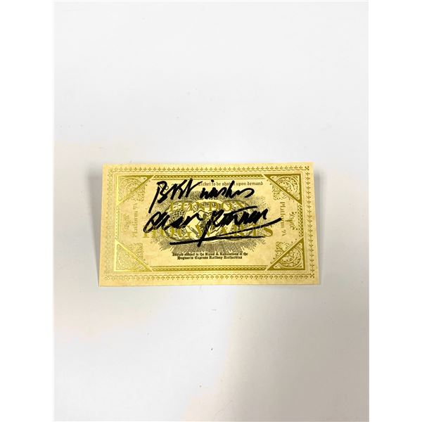 Autograph Signed Alan Rickman Train Ticket
