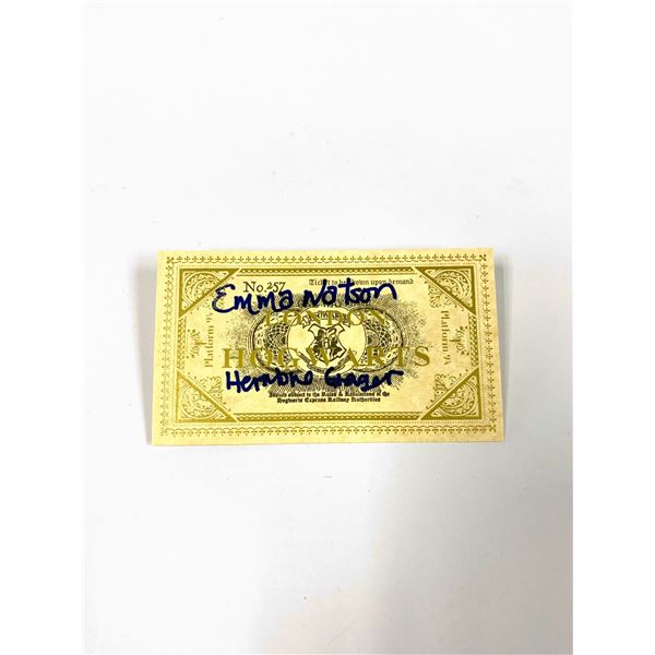 Autograph Signed Emma Watson (Young) Train Ticket