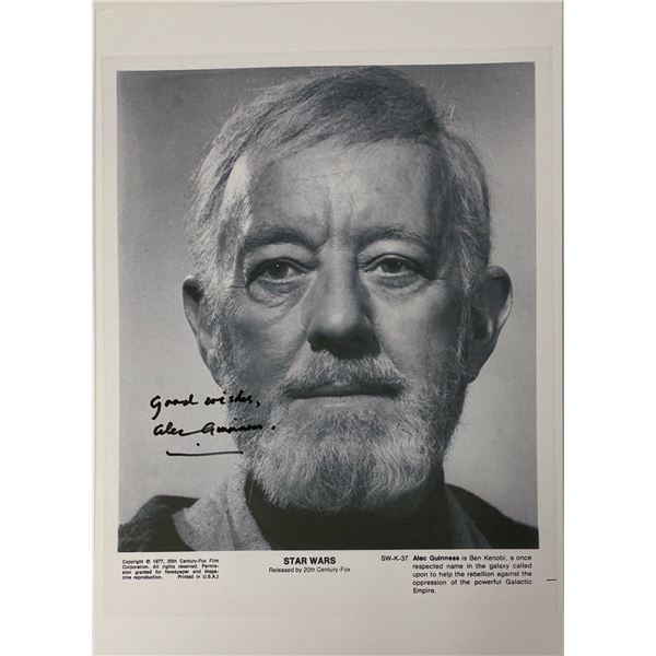 Autograph Signed Star Wars Press Kit Photo