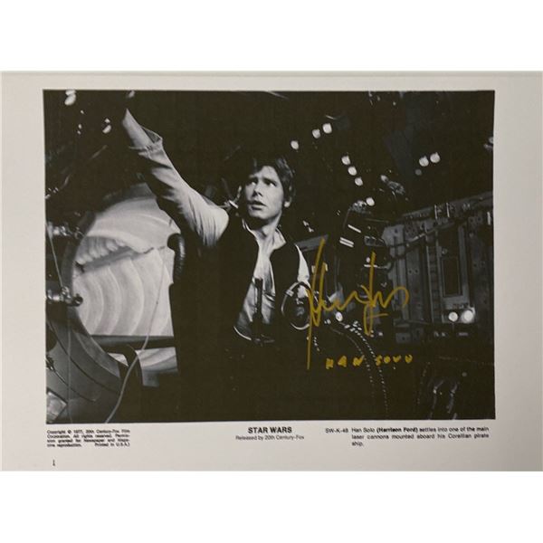Autograph Signed Star Wars Press Kit Photo