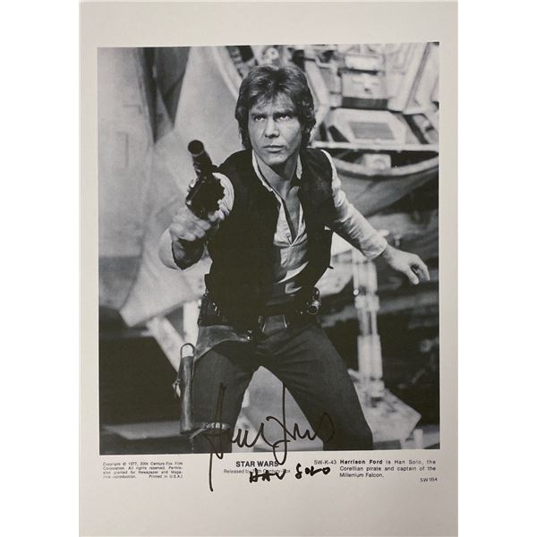 Autograph Signed Star Wars Press Kit Photo