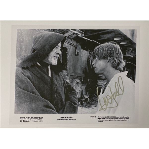 Autograph Signed Star Wars Press Kit Photo