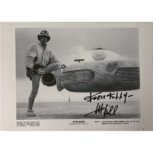 Autograph Signed Star Wars Press Kit Photo