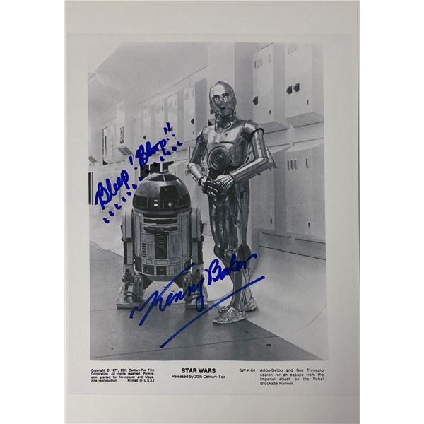 Autograph Signed Star Wars Press Kit Photo
