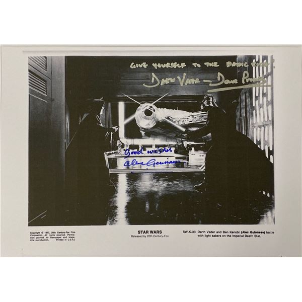 Autograph Signed Star Wars Press Kit Photo