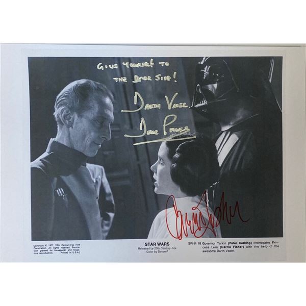 Autograph Signed Star Wars Press Kit Photo