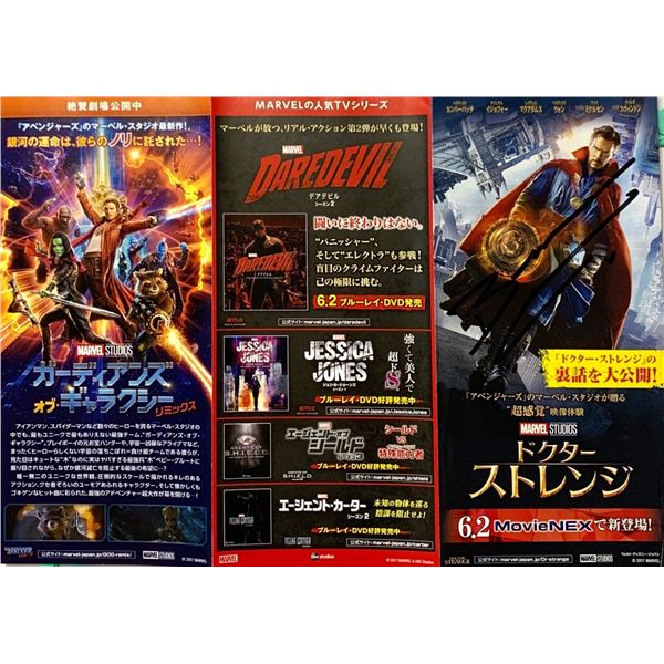 Doctor Strange Signed Benedict Cumberbatch Flyer