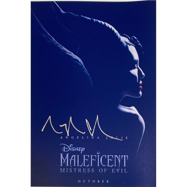 Autograph Signed Maleficent Mistress of Evil Photo