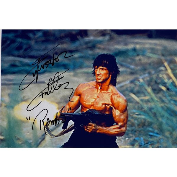 Autograph Signed Rambo Photo