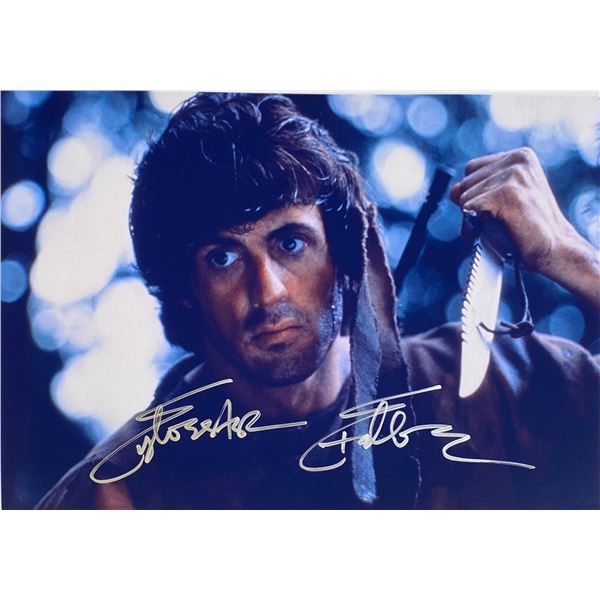 Autograph Signed Rambo Photo