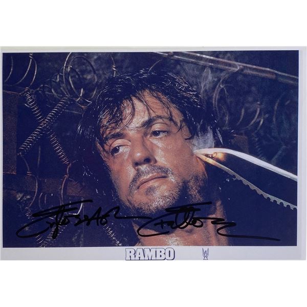 Autograph Signed Rambo Photo