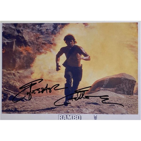 Autograph Signed Rambo Photo