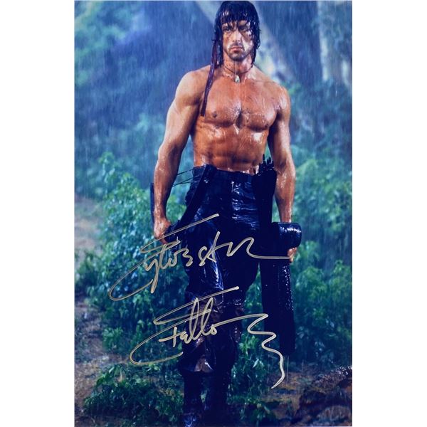 Autograph Signed Rambo Photo