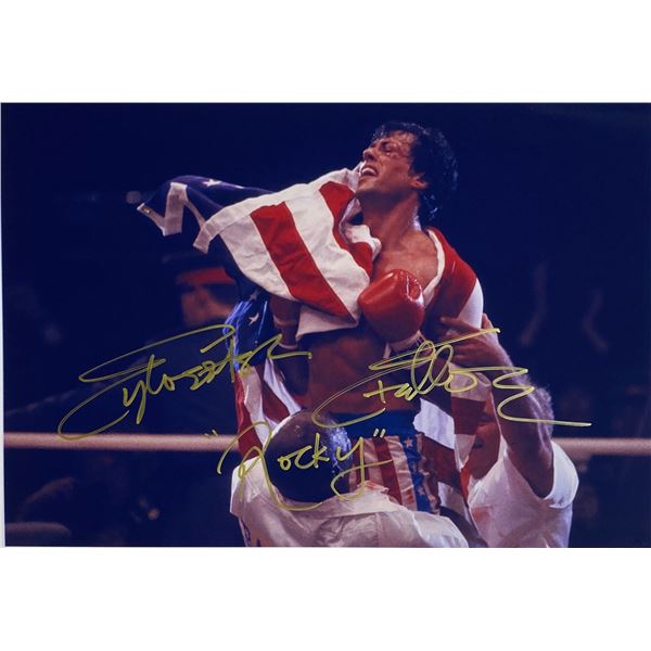 Autograph Signed Rocky Photo