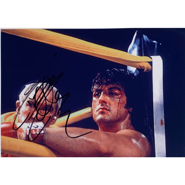 Autograph Signed Rocky Photo