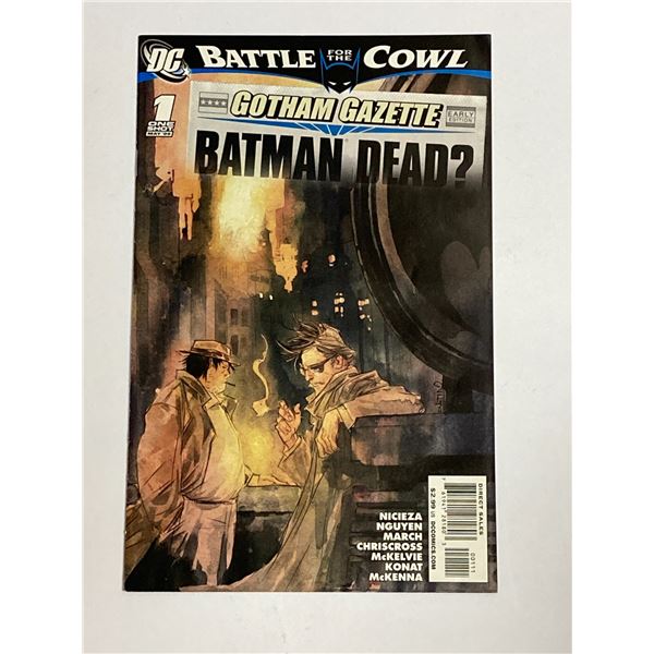 DC Batman 1 Cowl Comic Book