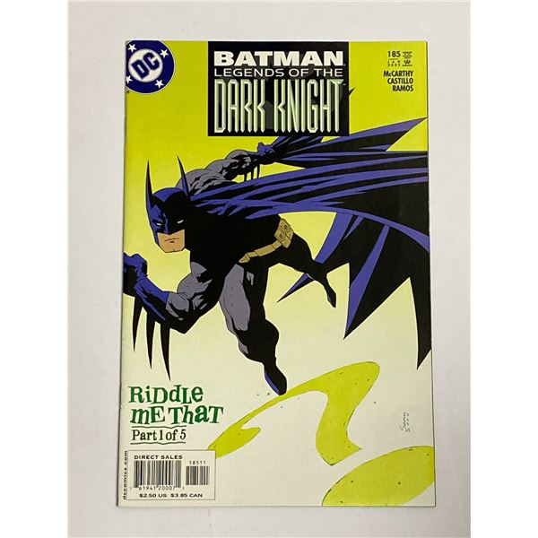 DC Batman 185 Dark Knight Comic Book