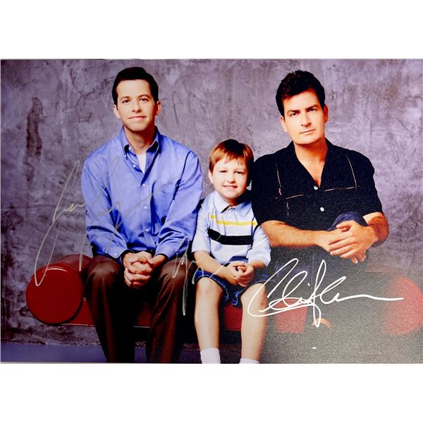 Autograph Signed Two and a Half Men Photo