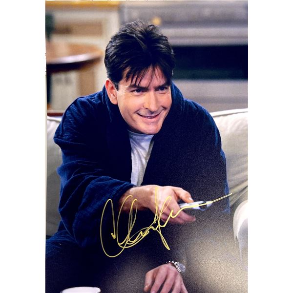 Autograph Signed Two and a Half Men Photo