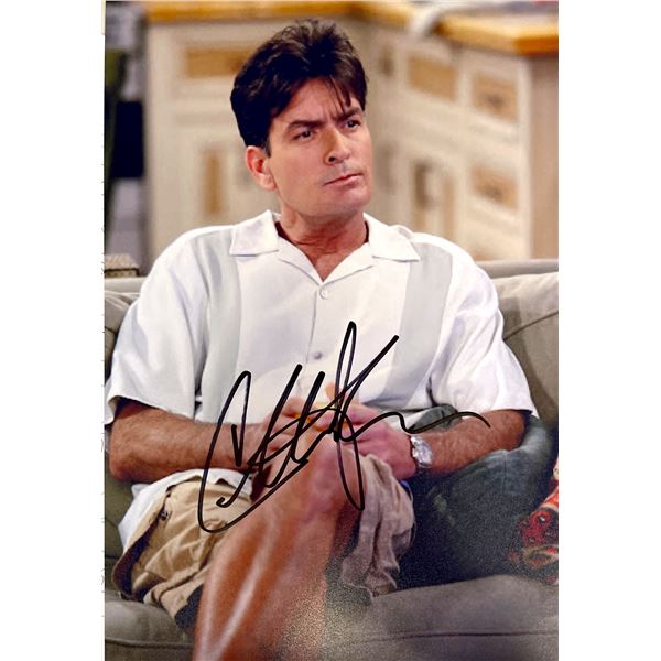 Autograph Signed Two and a Half Men Photo