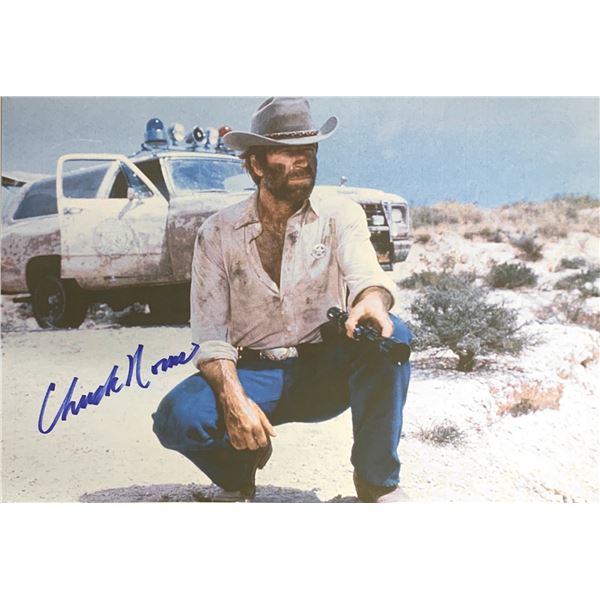 Autograph Signed Chuck Norris Photo