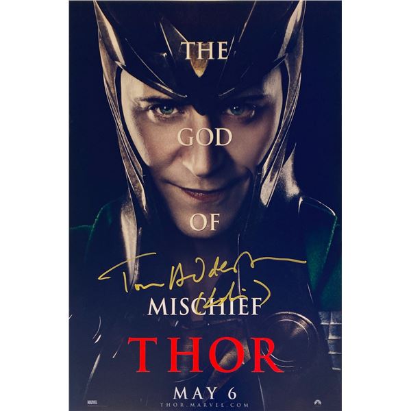 Autograph Signed Tom Hiddleston Photo
