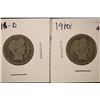 Image 1 : 1910 & 1916-D BARBER QUARTERS