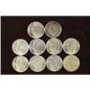 Image 1 : 10-BRILLIANT 50'S & 60'S UNC SILVER ROSY