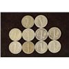Image 2 : 10-ASSORTED 1930'S SILVER MERCURY DIMES