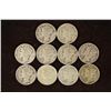 Image 1 : 10-ASSORTED 1940'S SILVER MERCURY DIMES