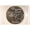 Image 1 : 1976 CANADA $10 OLYMPIC SILVER COIN 1.4453 OZ. ASW