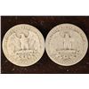 Image 2 : 1935 & 1938-S WASHINGTON SILVER QUARTERS