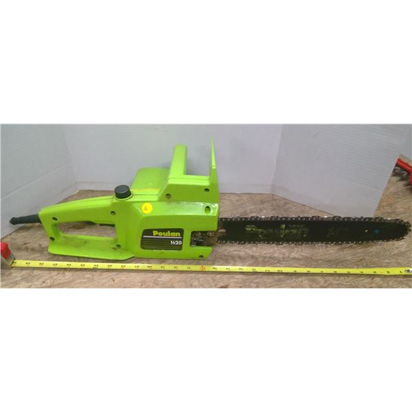 Poulan 1420 electric chainsaw 14" *tested working*