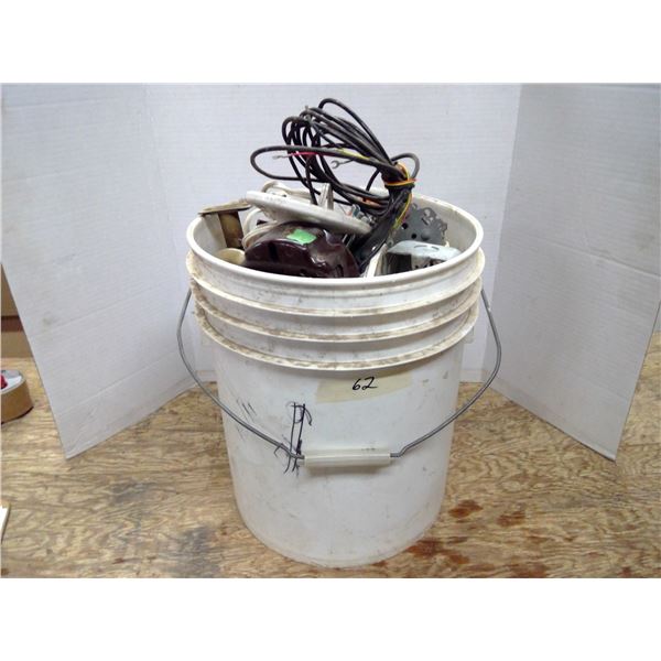 Pail of Home Electrical Components