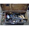 Image 2 : Wooden Tool Chest w/ Assorted Tools