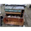 Image 1 : Wooden Tool Chest w/ Assorted Tools