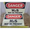 Image 1 : 2 - H2S Signs
